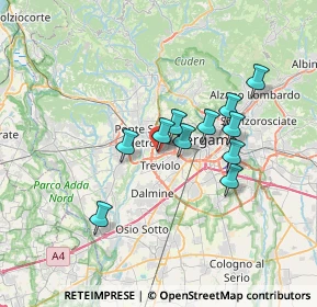 Mappa Le Cucine Di, 24035 Curno BG, Italia (5.52182)