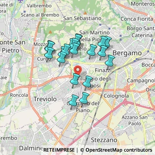 Mappa Via Leuceriano, 24048 Treviolo BG, Italia (1.4985)