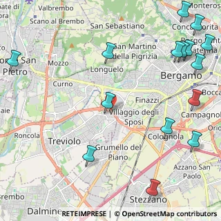 Mappa Via Leuceriano, 24048 Treviolo BG, Italia (3.16)