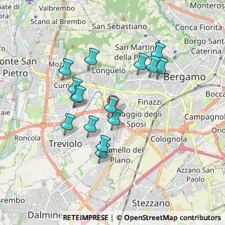Mappa Via Leuceriano, 24048 Treviolo BG, Italia (1.66333)