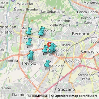 Mappa Via Leuceriano, 24048 Treviolo BG, Italia (1.28167)