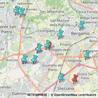 Mappa Via Leuceriano, 24048 Treviolo BG, Italia (2.45417)