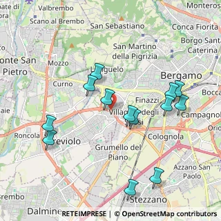 Mappa Via Leuceriano, 24048 Treviolo BG, Italia (2.04538)