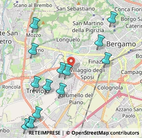 Mappa Via Leuceriano, 24048 Treviolo BG, Italia (2.53643)