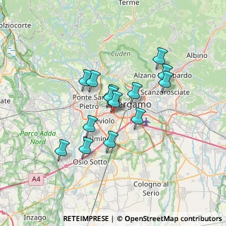 Mappa Via Leuceriano, 24048 Treviolo BG, Italia (5.49071)