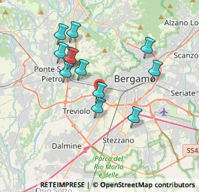 Mappa Via Leuceriano, 24048 Treviolo BG, Italia (3.34333)