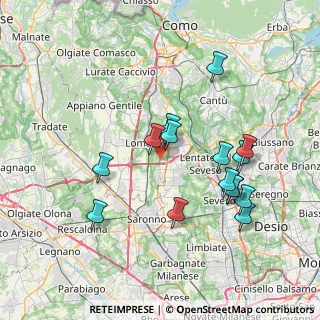 Mappa Via E. Mattei, 22070 Bregnano CO, Italia (7.31867)