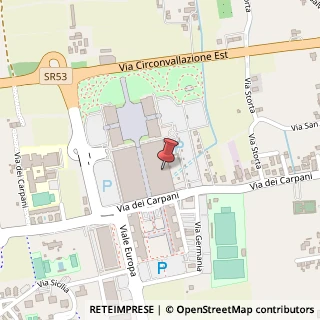 Mappa Via dei Carpani, 21/A, 31033 Castelfranco Veneto, Treviso (Veneto)