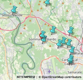 Mappa Via Francesco Campana, 21019 Somma Lombardo VA, Italia (4.48833)