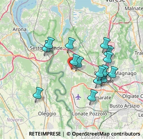 Mappa Via Francesco Campana, 21019 Somma Lombardo VA, Italia (6.368)