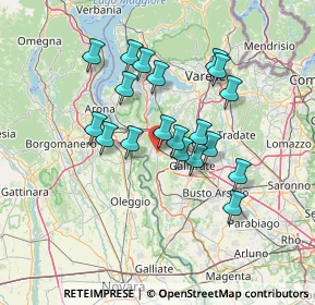 Mappa Via Francesco Campana, 21019 Somma Lombardo VA, Italia (11.81368)