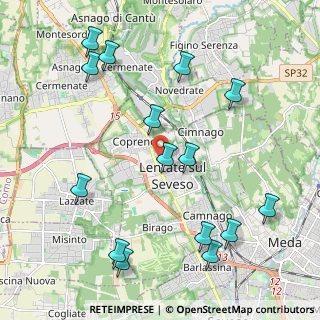 Mappa Via Sondrio, 20823 Lentate sul Seveso MB, Italia (2.42867)