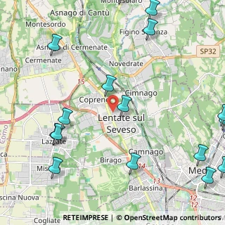 Mappa Via Sondrio, 20823 Lentate sul Seveso MB, Italia (3.105)