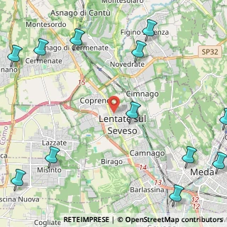 Mappa Via Sondrio, 20823 Lentate sul Seveso MB, Italia (3.37)