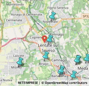 Mappa Via Sondrio, 20823 Lentate sul Seveso MB, Italia (2.9375)
