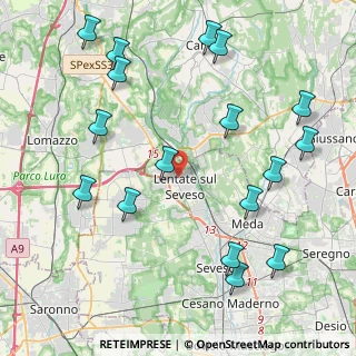 Mappa Via Sondrio, 20823 Lentate sul Seveso MB, Italia (5.03059)