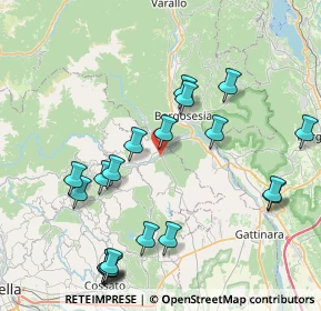 Mappa Viale Rimembranze, 13864 Crevacuore BI, Italia (9.1225)