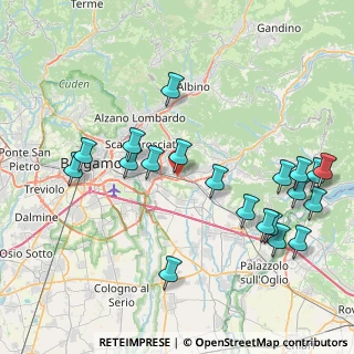 Mappa Via Pizzo Bernina, 24061 Albano Sant'Alessandro BG, Italia (9.165)