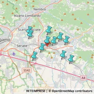 Mappa Via Pizzo Bernina, 24061 Albano Sant'Alessandro BG, Italia (2.77455)
