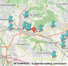 Mappa Via Pizzo Bernina, 24061 Albano Sant'Alessandro BG, Italia (2.2975)