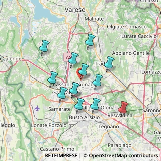 Mappa Via Madonnina, 21050 Cairate VA, Italia (5.92462)