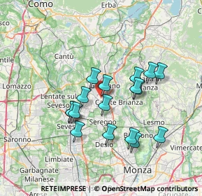 Mappa Via Francesco Petrarca, 20034 Giussano MB, Italia (6.10647)