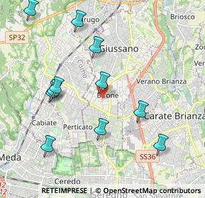 Mappa Via Francesco Petrarca, 20034 Giussano MB, Italia (2.14818)