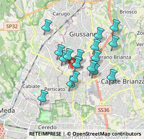 Mappa Via Francesco Petrarca, 20034 Giussano MB, Italia (1.38412)