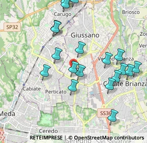 Mappa Via Francesco Petrarca, 20034 Giussano MB, Italia (2.1635)