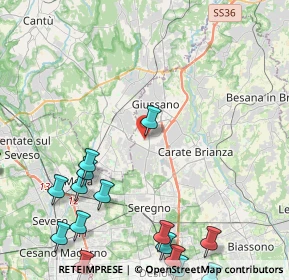 Mappa Via Francesco Petrarca, 20034 Giussano MB, Italia (6.66789)