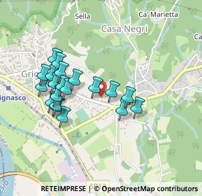 Mappa Via Alessandro Volta, 28075 Grignasco NO, Italia (0.4105)