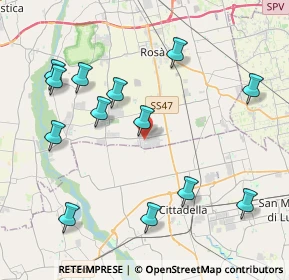 Mappa Via 25 Aprile, 36056 Tezze sul Brenta VI, Italia (4.50385)