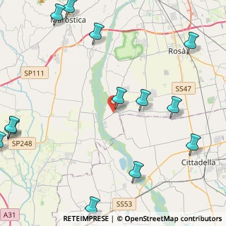 Mappa SP54, 36056 Tezze sul Brenta VI, Italia (6.25462)