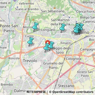 Mappa Circonvallazione Leuceriano, 24048 Treviolo BG, Italia (2.11727)