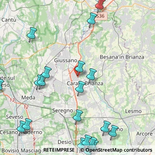 Mappa Via Ugo Foscolo, 20843 Verano Brianza MB, Italia (6.279)