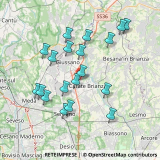 Mappa Via Ugo Foscolo, 20843 Verano Brianza MB, Italia (3.94684)