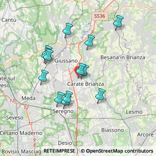 Mappa Via Ugo Foscolo, 20843 Verano Brianza MB, Italia (3.50692)