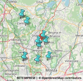Mappa Via Ugo Foscolo, 20843 Verano Brianza MB, Italia (6.93818)