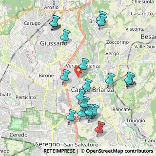 Mappa Via Ugo Foscolo, 20843 Verano Brianza MB, Italia (2.2535)