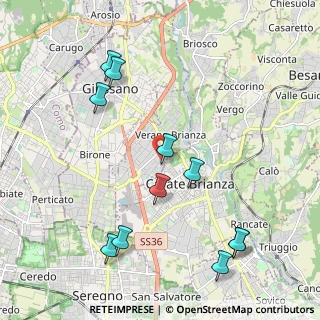 Mappa Via Ugo Foscolo, 20843 Verano Brianza MB, Italia (2.33636)