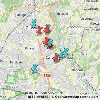 Mappa Via Ugo Foscolo, 20843 Verano Brianza MB, Italia (1.26333)