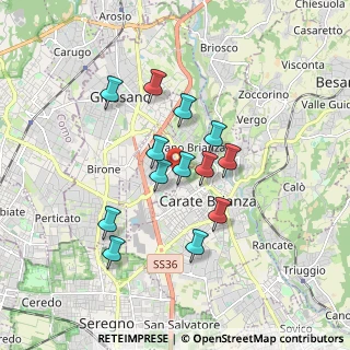 Mappa Via Ugo Foscolo, 20843 Verano Brianza MB, Italia (1.44385)