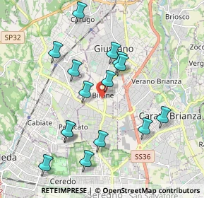 Mappa Birone, 20833 Giussano MB, Italia (1.91667)