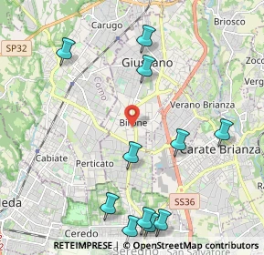 Mappa Birone, 20833 Giussano MB, Italia (2.52182)