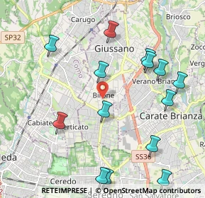 Mappa Birone, 20833 Giussano MB, Italia (2.38214)