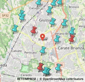 Mappa Birone, 20833 Giussano MB, Italia (2.5595)