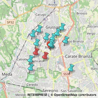 Mappa Birone, 20833 Giussano MB, Italia (1.37333)