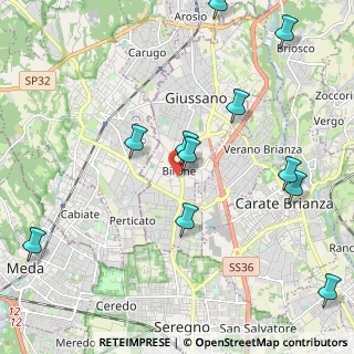 Mappa Birone, 20833 Giussano MB, Italia (2.46182)