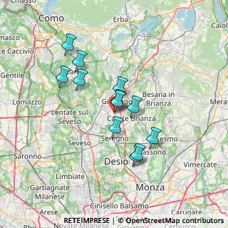 Mappa Birone, 20833 Giussano MB, Italia (5.73333)