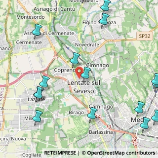 Mappa Via Como, 20823 Lentate sul Seveso MB, Italia (3.09688)